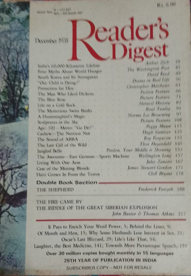 READER'S DIGEST DECEMBER 1978