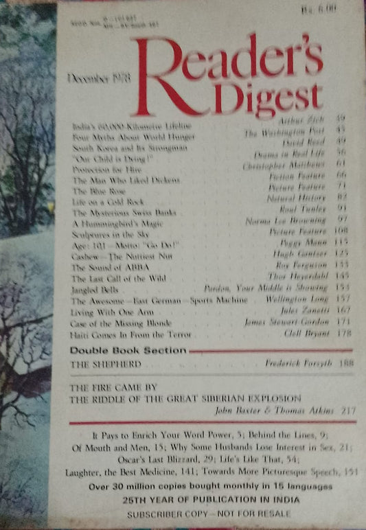 READER'S DIGEST DECEMBER 1978