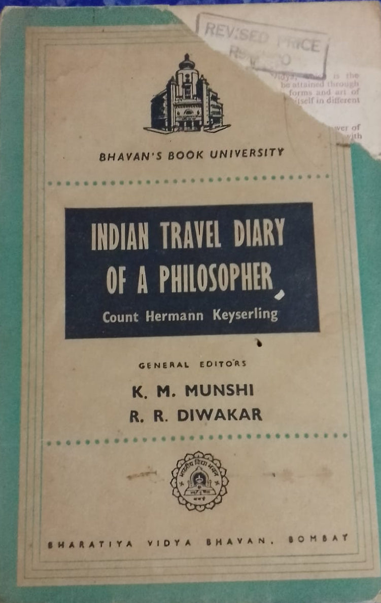 INDIAN TRAVEL DIARY OF A PHILOSOPHER