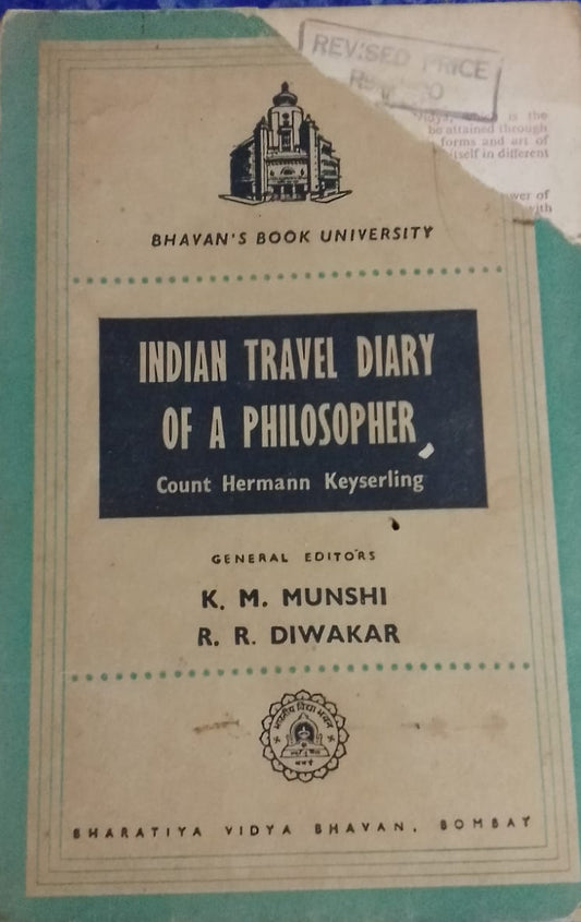 INDIAN TRAVEL DIARY OF A PHILOSOPHER