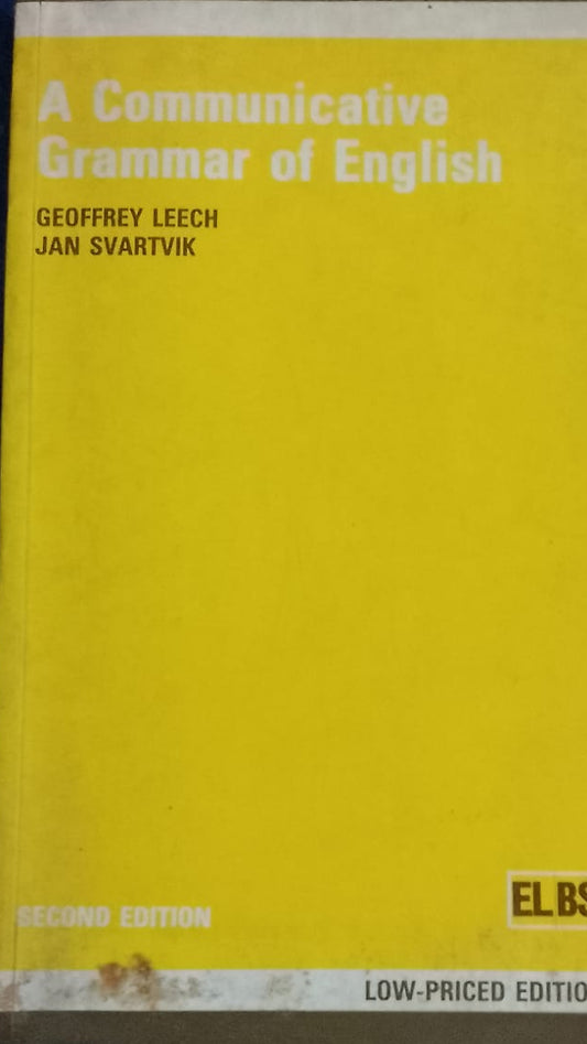 A COMMUNICATIVE GRAMMAR OF ENGLISH