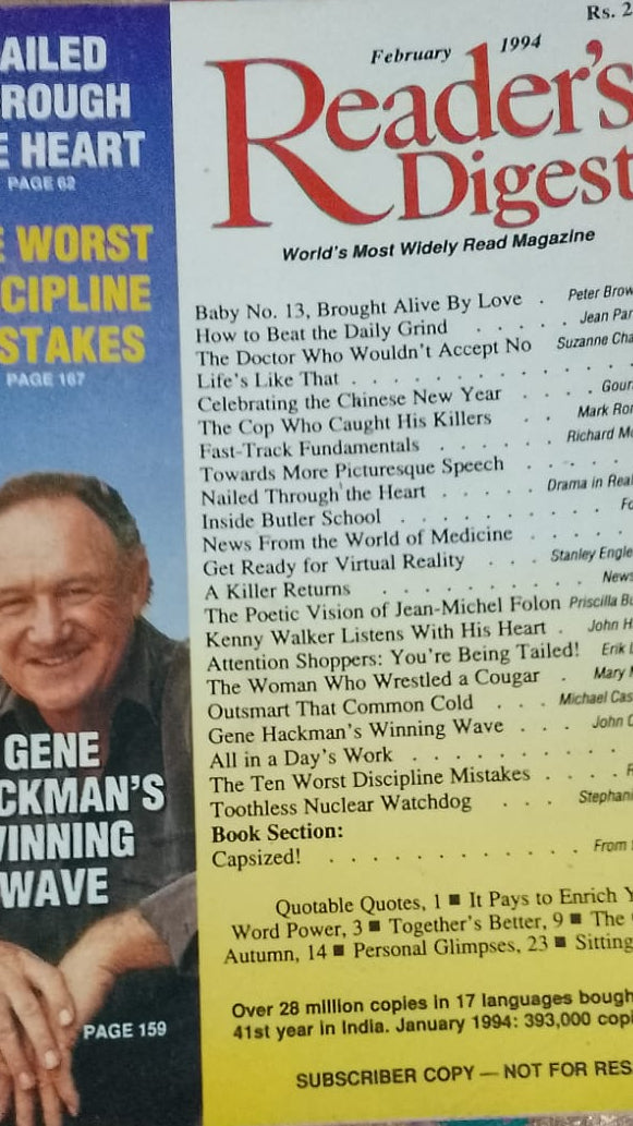 Reader's Digest - FEBRUARY 1994