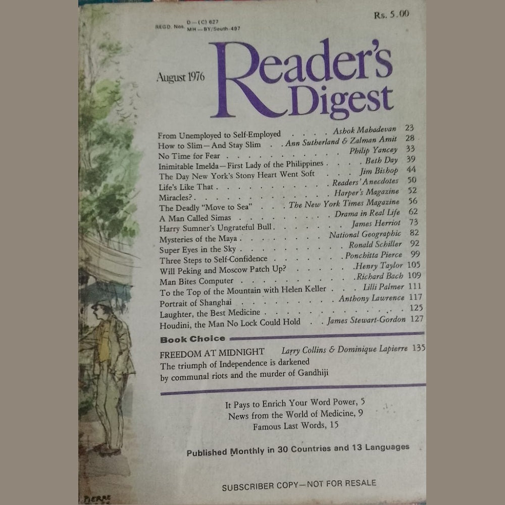 READER'S DIGEST - AUGUST 1976