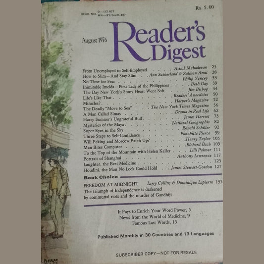 READER'S DIGEST - AUGUST 1976