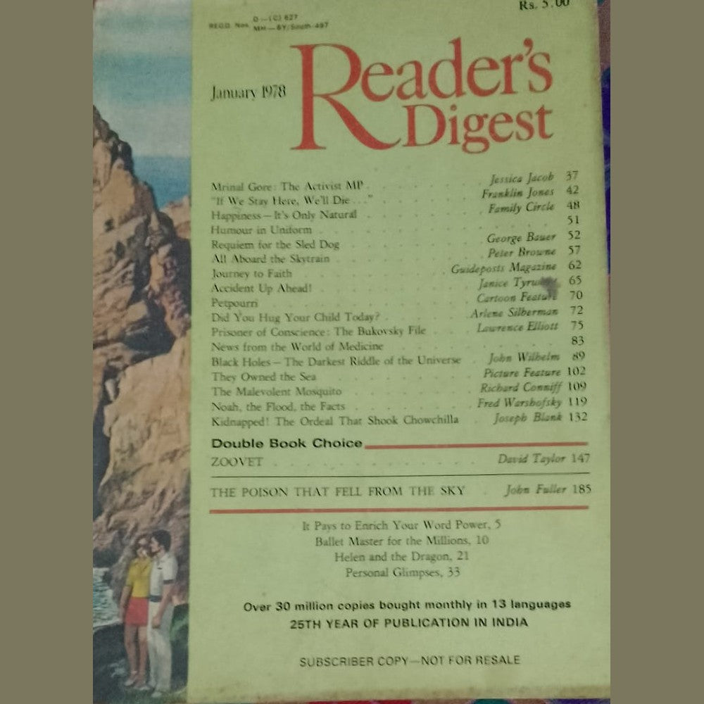 READER'S DIGEST - JANUARY 1978