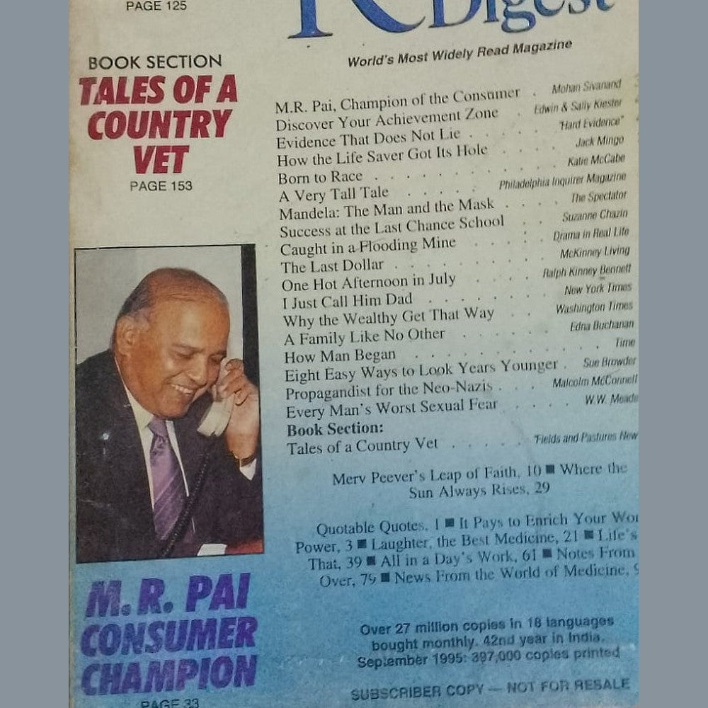 READER'S DIGEST - OCTOBER 1995