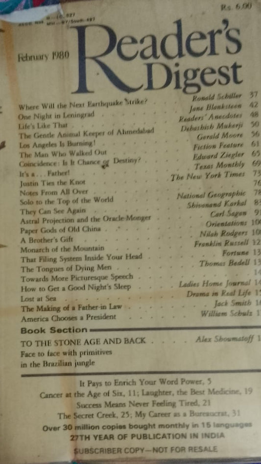 READER'S DIGEST - FEBRUARY 1980
