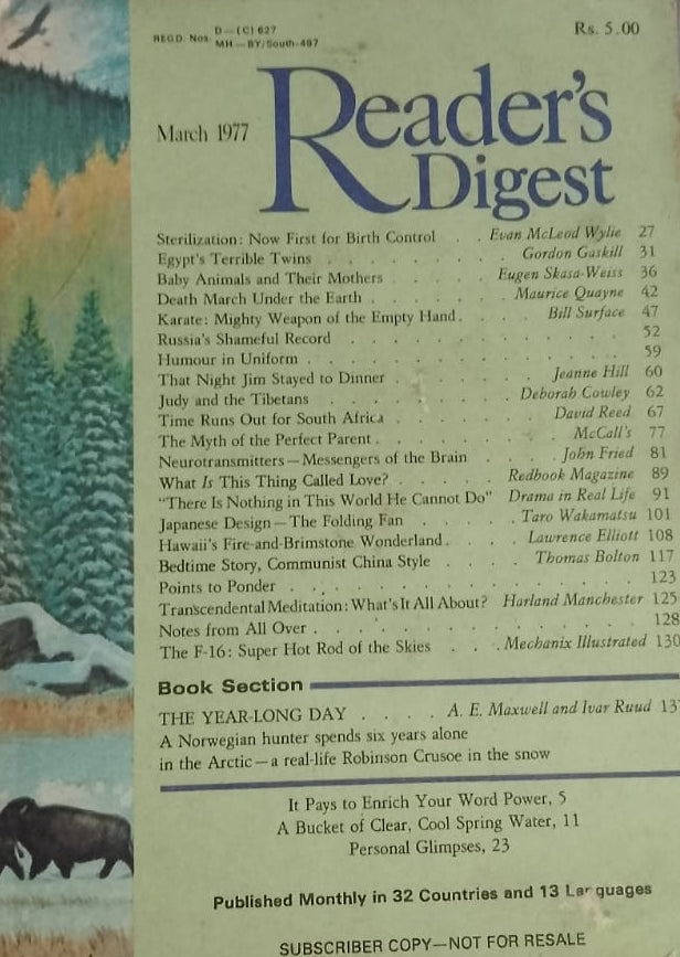 READER'S DIGEST - MARCH 1977