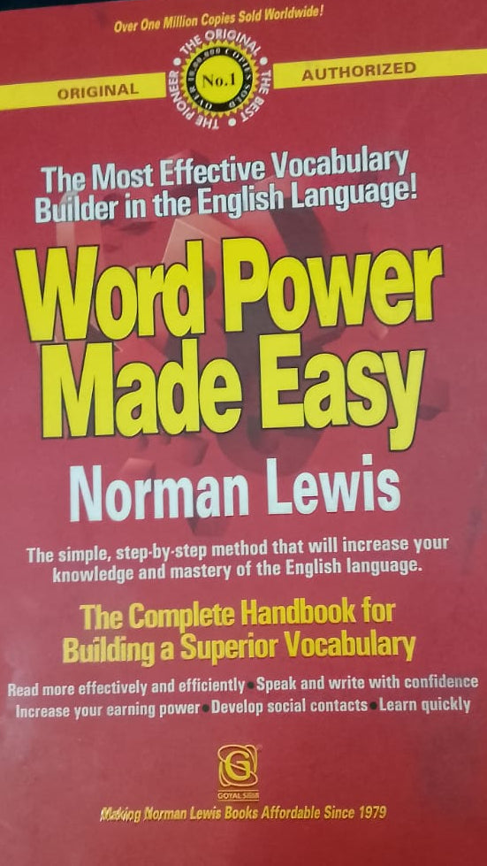 WORD POWER MADE EASY BY NORMAN LEWIS