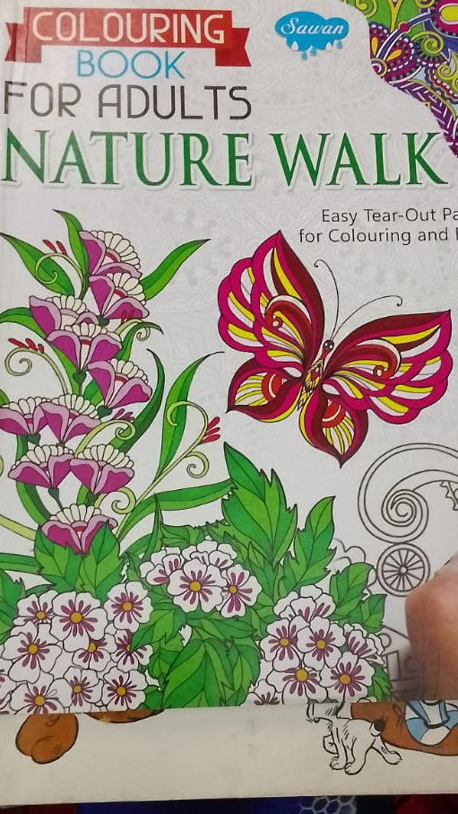 COLOURING BOOK FOR ADULTS NATURE WALK