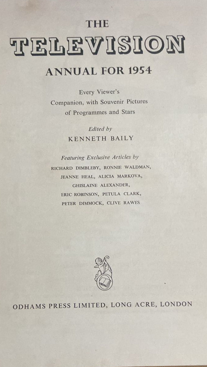 THE TELEVISION ANNUAL FOR 1954