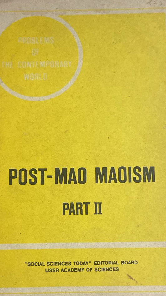 POST - MAO MAOISM PART II