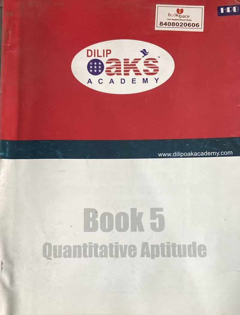 BOOK 5 QUANTITATIVE APTITUDE TEST BOOK V
