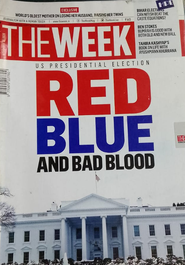 THE WEEK US PRESIDENTIAL ELECTION RED BLUE AND BAD BLOOD