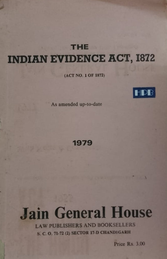 THE INDIAN EVIDENCE ACT 1872