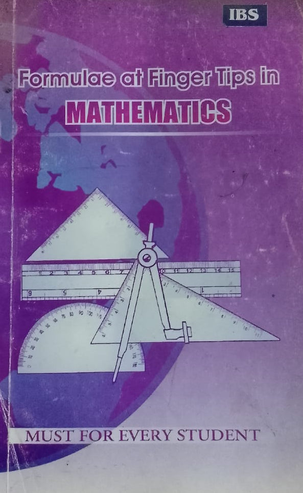 FORMULAE AT FINGER TIPS IN MATHEMATICS