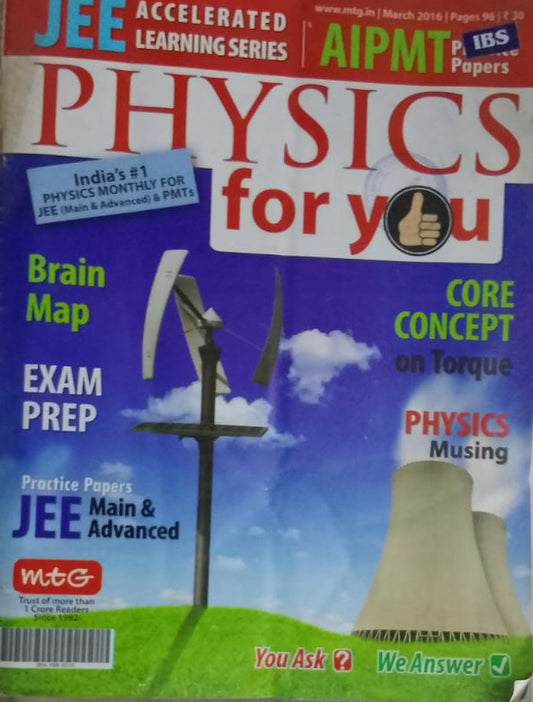 PHYSICS FOR YOU MARCH 2016