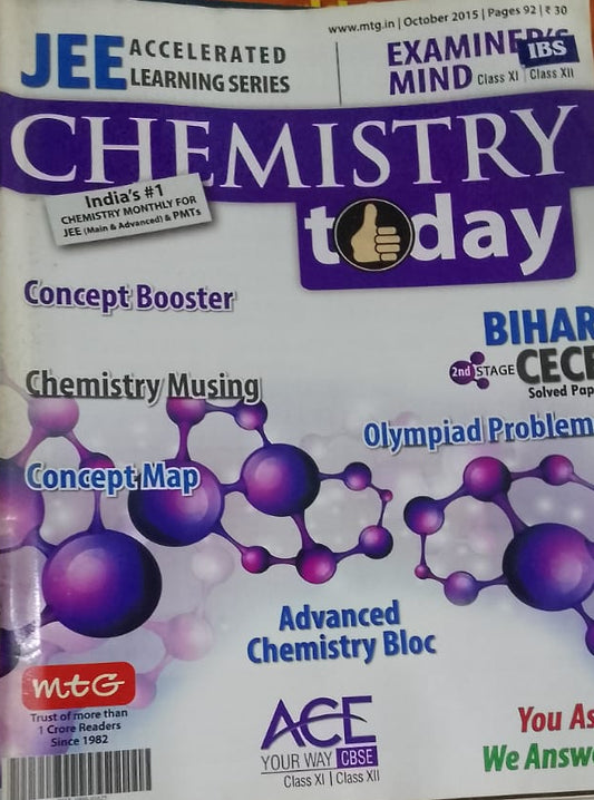 CHEMISTRY TODAY OCTOBER 2019