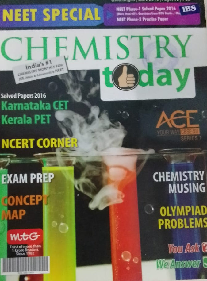 NEET SPECIAL CHEMISTRY TODAY JUNE 2016