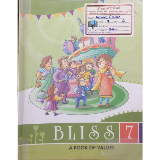 Bliss 7 A Book Values