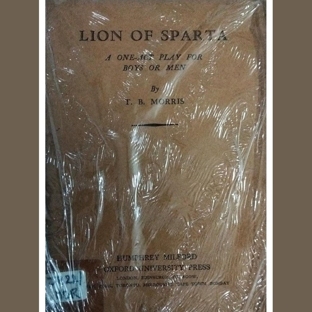 Lion Of Sparta By T B Morris