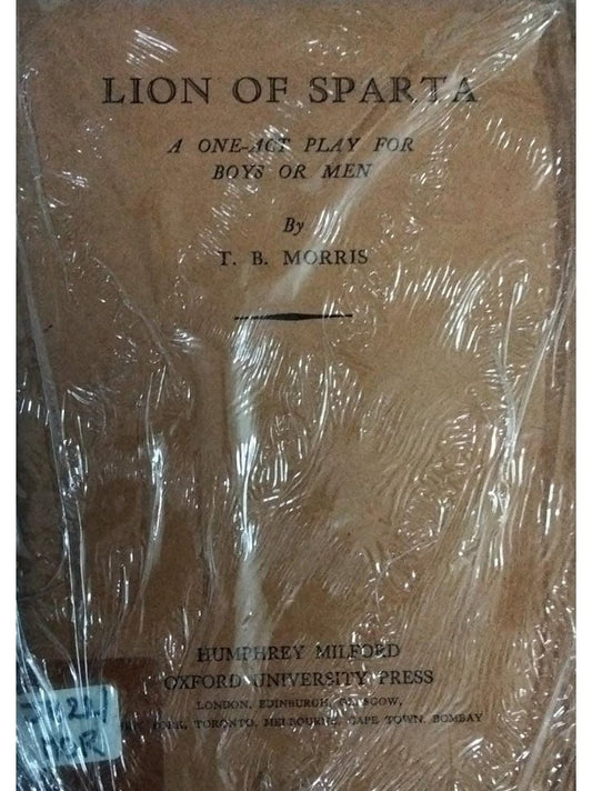 Lion Of Sparta By T B Morris