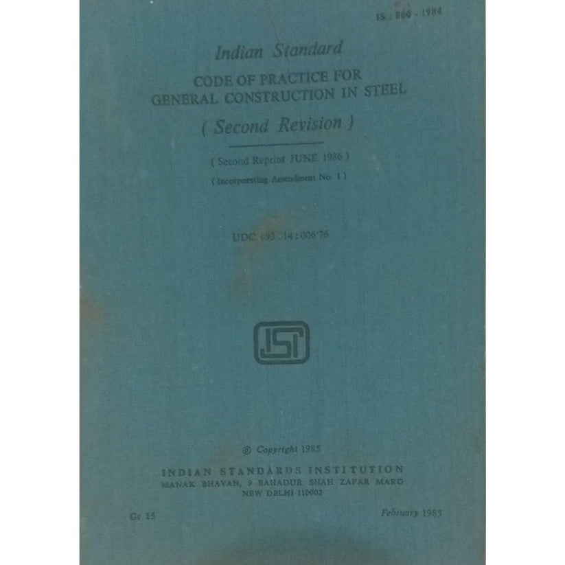 Indian Standard Code Of Practice For General Construction In Steel ...