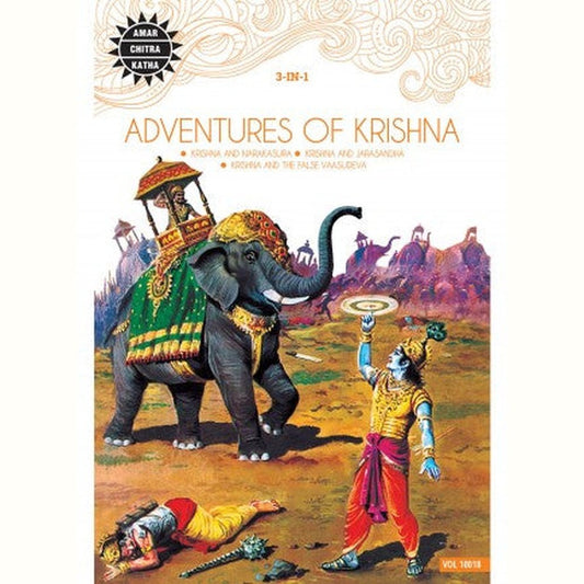 ADVENTURES OF KRISHNA by Amar Chitra Katha  Half Price Books India Books inspire-bookspace.myshopify.com Half Price Books India