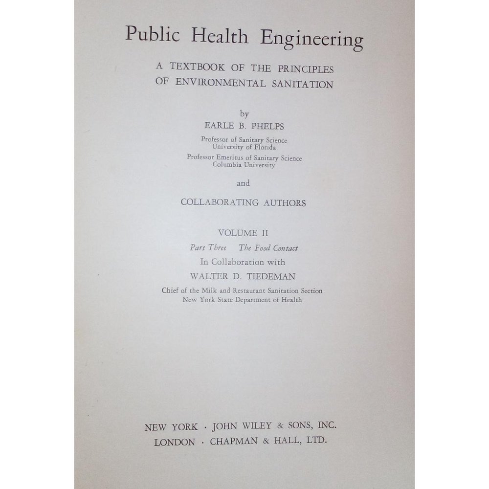 Public Health Engineering By Earle B Phelps (Volume II) 1950  Half Price Books India Books inspire-bookspace.myshopify.com Half Price Books India