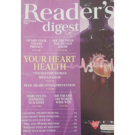 Readers Digest September 2014  Inspire Bookspace Print Books inspire-bookspace.myshopify.com Half Price Books India