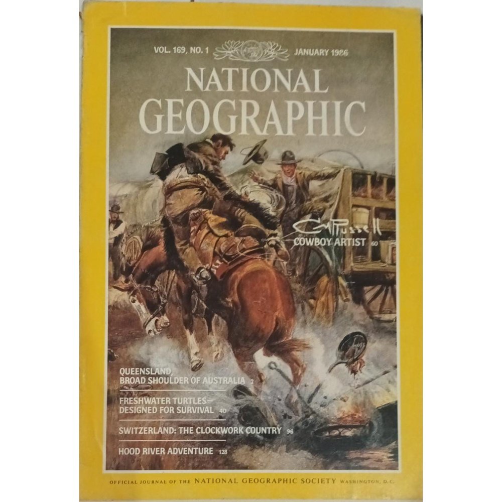 National Geographic January 1986  Inspire Bookspace  inspire-bookspace.myshopify.com Half Price Books India