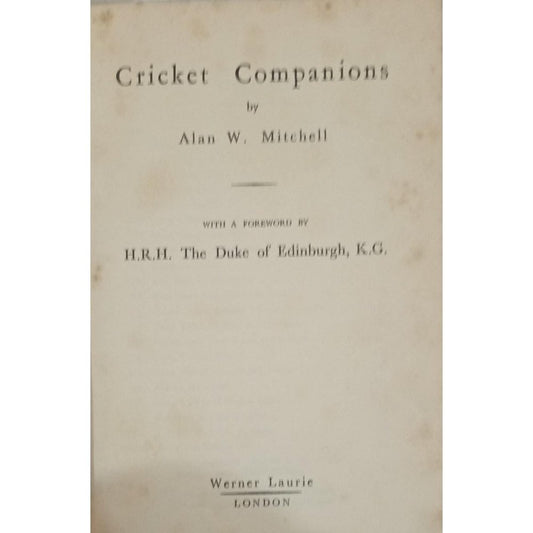 Cricket Companions By Alan W Mitchell  Half Price Books India Print Books inspire-bookspace.myshopify.com Half Price Books India