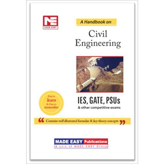 Handbook on Civil Engineering IES, GATE, PSUs And Other Competitve Exam by Made Easy  Half Price Books India Books inspire-bookspace.myshopify.com Half Price Books India