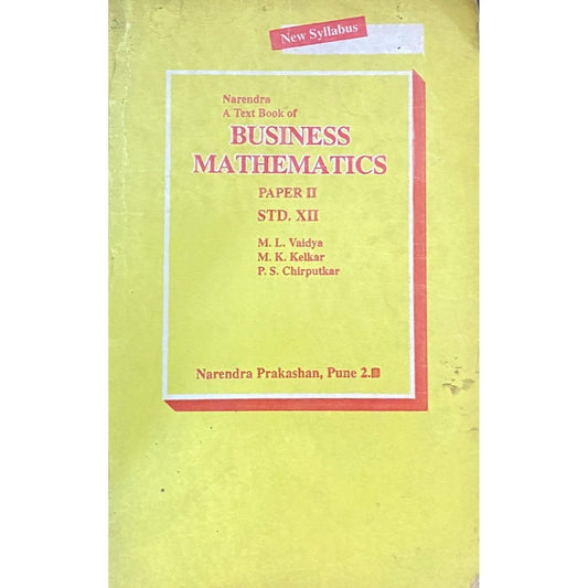 Business Mathematics Std XII