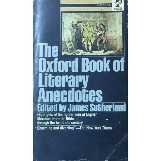 The Oxford Book of Literary Anecdotes by James Sutherland  Half Price Books India Books inspire-bookspace.myshopify.com Half Price Books India