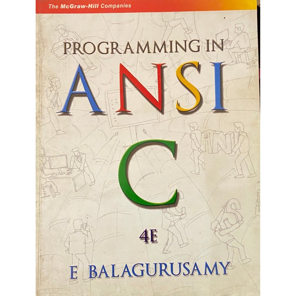 Programming in ANSI C by Balagurusamy