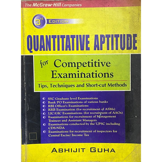 Quantitative Aptitude by Abhijeet Guha  Half Price Books India Books inspire-bookspace.myshopify.com Half Price Books India