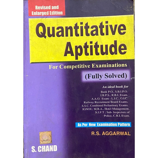 Quantitative Aptitude by R A Aggarwal  Half Price Books India Books inspire-bookspace.myshopify.com Half Price Books India
