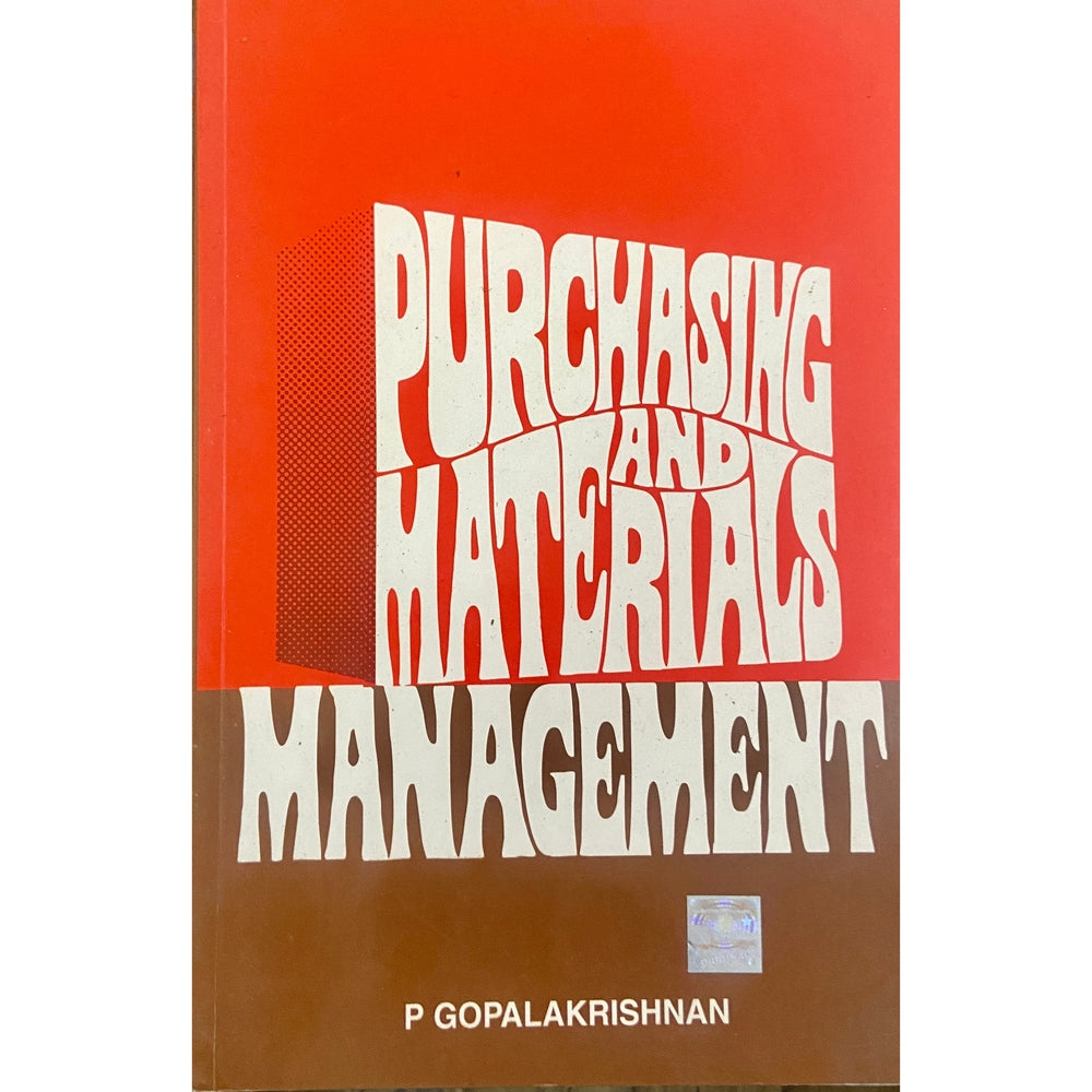 Purchasing And Materials Management by P Gopalakrishnan Inspire Bookspace