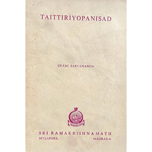 Taittiriyopanishad by Swami Sivananda  Half Price Books India Books inspire-bookspace.myshopify.com Half Price Books India