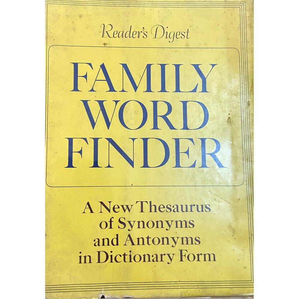 Family Word Finder by Readers Digest