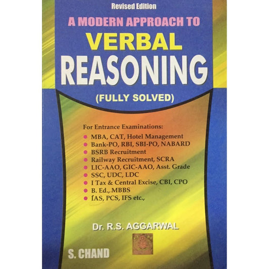 A Modern Approach To Verbal Reasoning (Fully Solved) by Dr R S Aggarwal  Half Price Books India Books inspire-bookspace.myshopify.com Half Price Books India