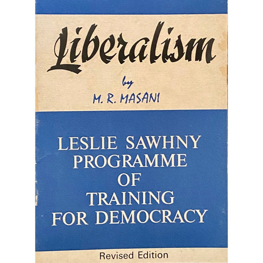 Liberalism by M R Masani  Inspire Bookspace Books inspire-bookspace.myshopify.com Half Price Books India