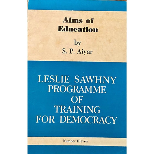 Aims of Education by S P Aiyar  Inspire Bookspace Books inspire-bookspace.myshopify.com Half Price Books India