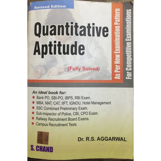 Quantitative Aptitude by Dr R S Agarwal  Half Price Books India Books inspire-bookspace.myshopify.com Half Price Books India