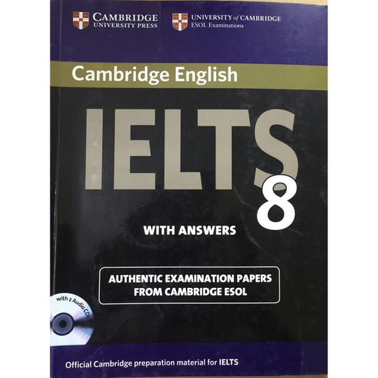 Cambridge English IELTS 8 Book with Answers and Audio CD by Camb Esol  Half Price Books India Books inspire-bookspace.myshopify.com Half Price Books India