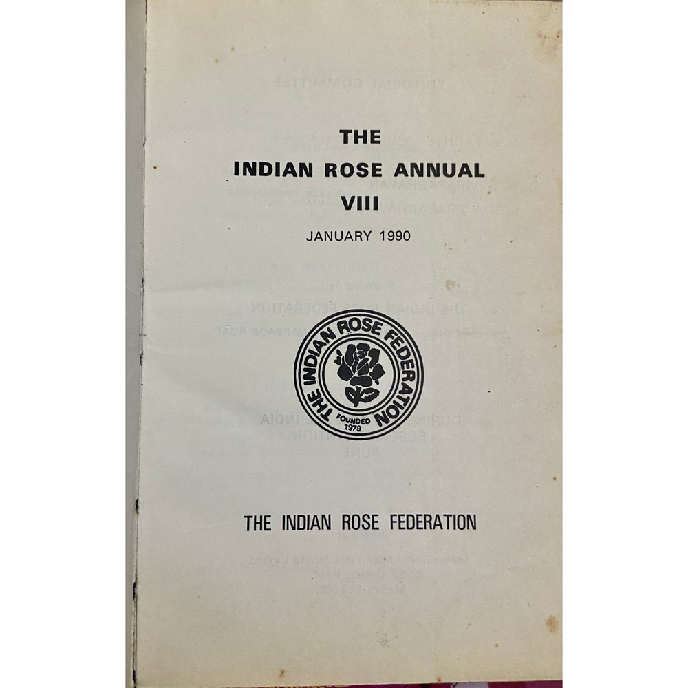 The Indian Rose Annual VIII - Jan 1990  Inspire Bookspace Books inspire-bookspace.myshopify.com Half Price Books India