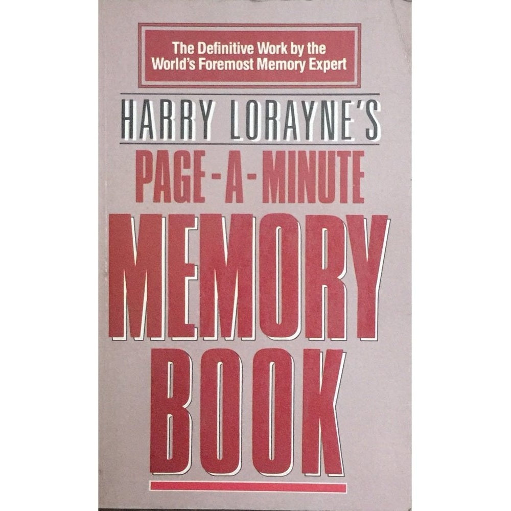 Page A Minute Memory Book by Harry Lorayne  Half Price Books India Books inspire-bookspace.myshopify.com Half Price Books India
