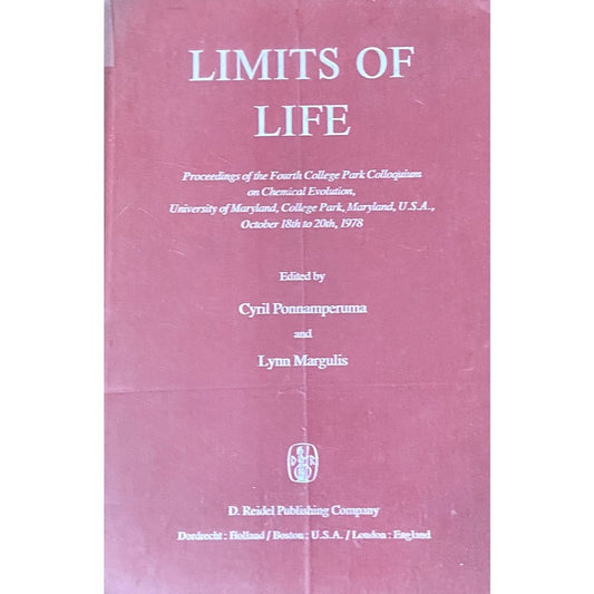 Limits of Life by Cyril Ponnamperuma, Lynn Margulis  Half Price Books India Books inspire-bookspace.myshopify.com Half Price Books India