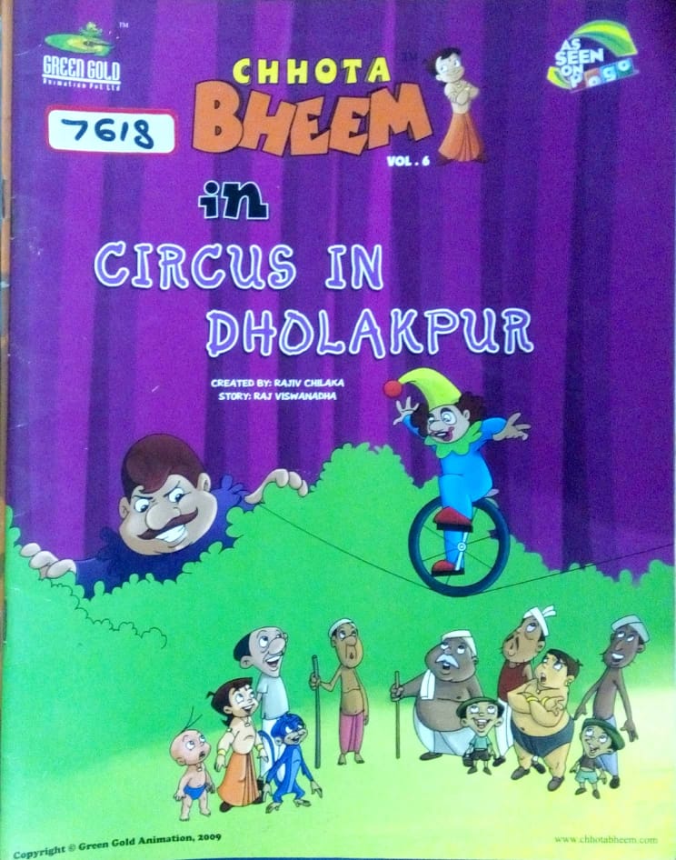 Chhota Bheem Vol. 06 in Circus in dholakpur by Rajiv Chilka  Half Price Books India Books inspire-bookspace.myshopify.com Half Price Books India